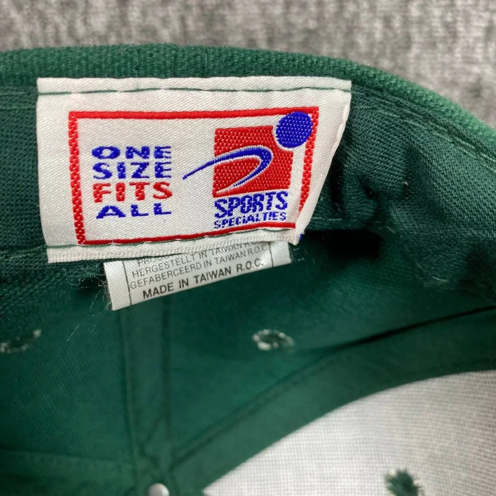 Vintage Seattle Sonics Hat Sports Specialties Strapback Green NBA Cap Taiwan